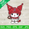 Kuromi Boston Red Sox Baseball SVG