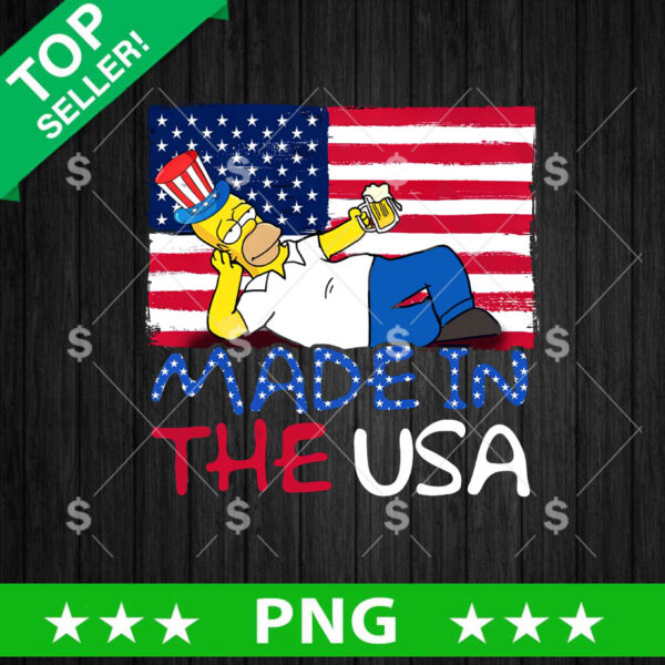 Made In The USA Simpson PNG, The Simpson America PNG