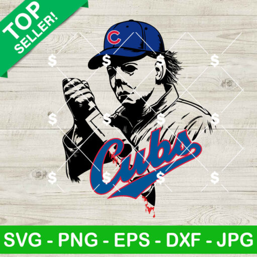 Michael Myers Chicago Cubs Baseball SVG