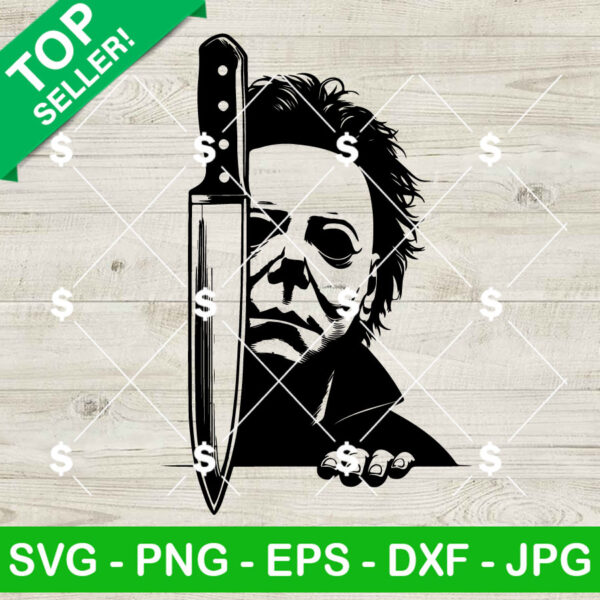 Michael Myers Peeking SVG