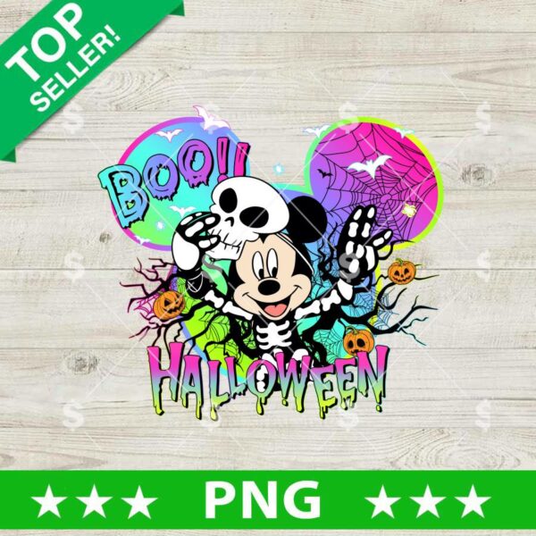 Mickey Disney Boo Halloween PNG, Mickey Disney Sublimation PNG