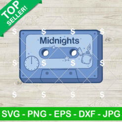 Midnights Album Cassette Tape SVG