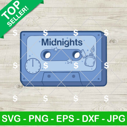 Midnights Album Cassette Tape Svg