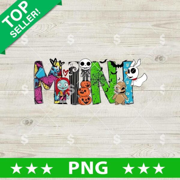 Mini The Nightmare Before Christmas PNG, Nightmare Before Christmas Sublimation PNG