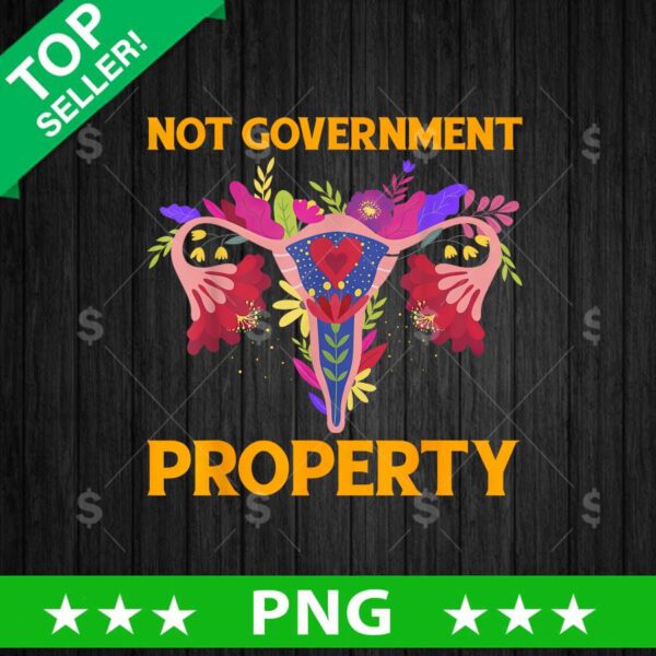 Not Government Property Uterus PNG, Uterus Sublimation transfer PNG