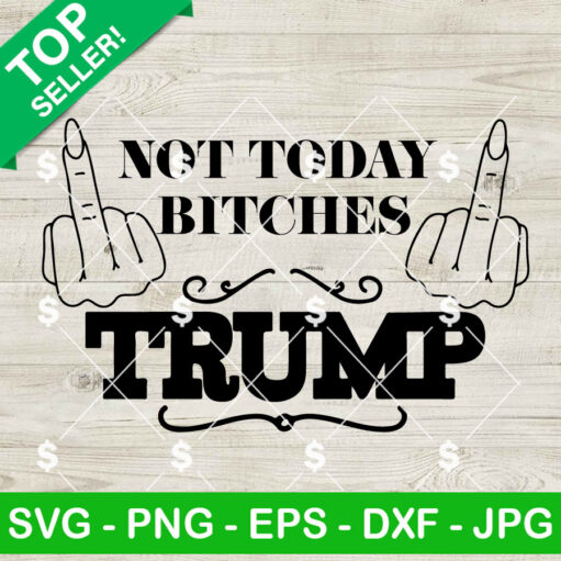 Not Today Bitches Trump Shooting Svg