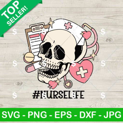 Nurse Life Skeleton Svg