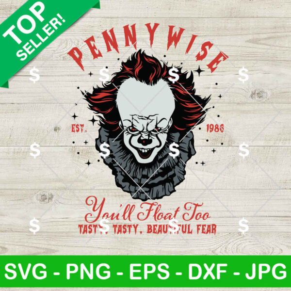 Pennywise You'll Float Too SVG