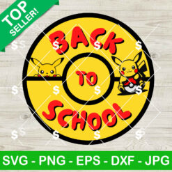 Pikachu Back To School SVG, Pokemon Ball Welcome School SVG, Pikachu Peekaboo SVG Cricut