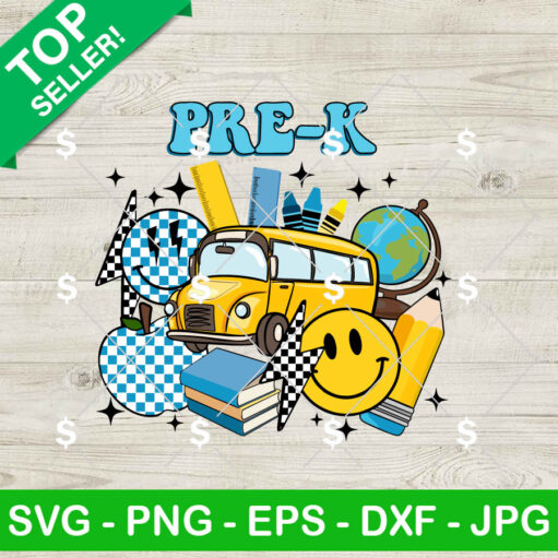 Pre K Back To School Svg