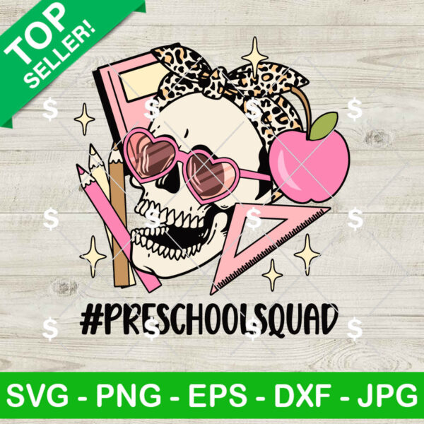 Preschool Squad Skeleton SVG