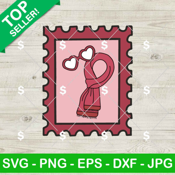 Red Album Stamp SVG