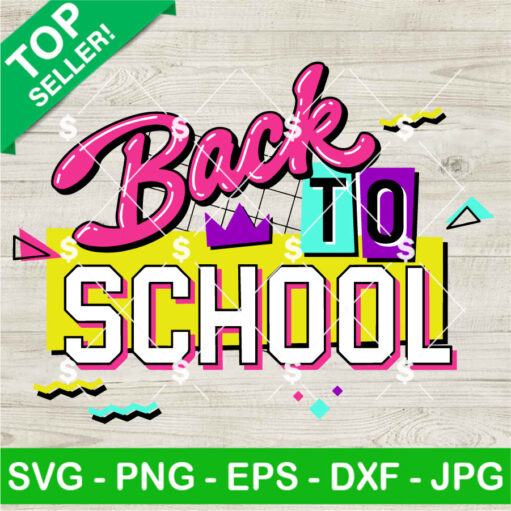 Retro Back To School 90S Vibe Svg