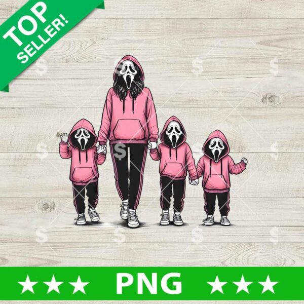 Scream Ghostface Family PNG, Ghostface Horror Sublimation PNG