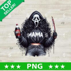 Scream Ghostface Mama Horror Dr Pepper PNG, Ghostface Horror Sublimation PNG