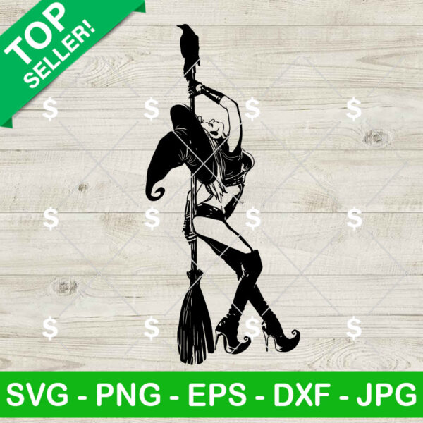 Sexy Witch SVG, Funny Halloween SVG, Sexy Ghost SVG, Sexy Witch Dancing SVG Cricut Files