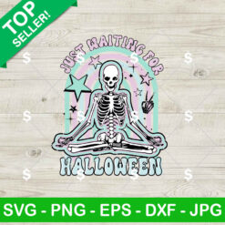Skeleton Just Waiting For Halloween SVG