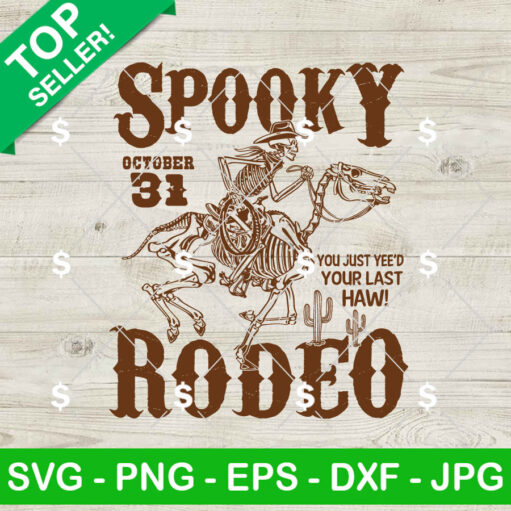 Spooky Rodeo Halloween Svg