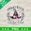 Spooky Witch Social Club Halloween PNG