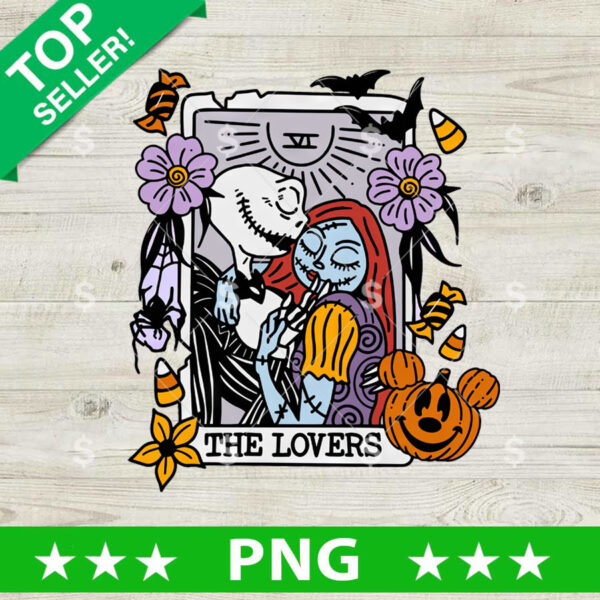The Lovers Jack Skellington And Sally PNG, Jack Skellington Sublimation transfer PNG