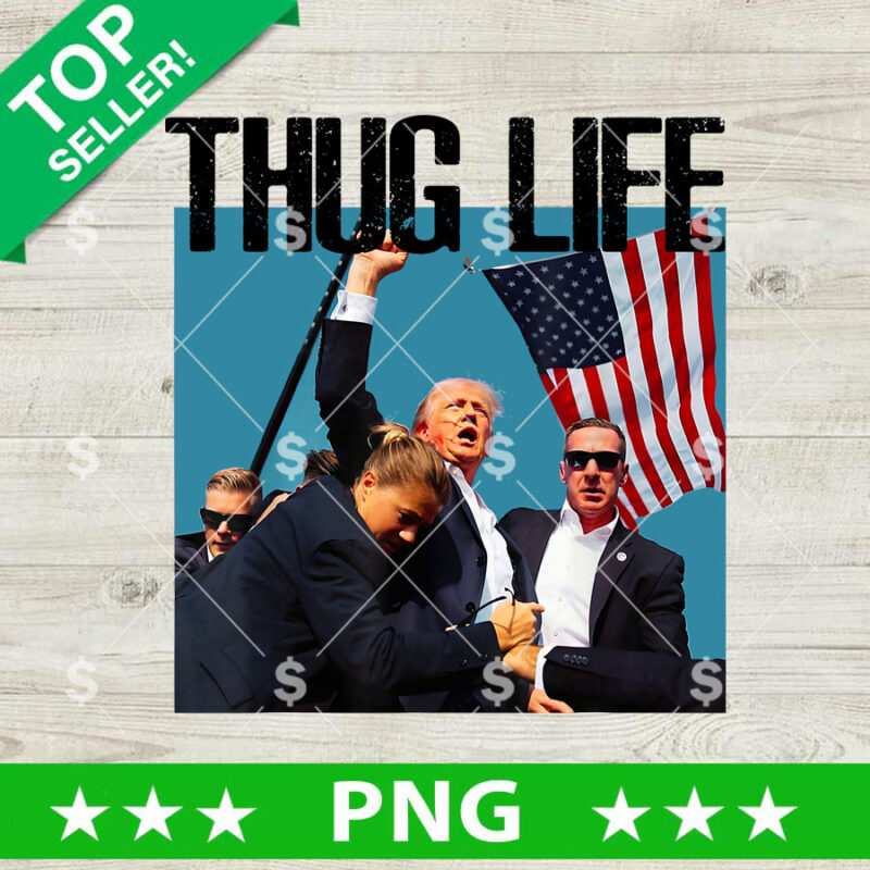 Thug Life Donald Trump Shogun Png, Donald Trump Thug Life Sublimation Png