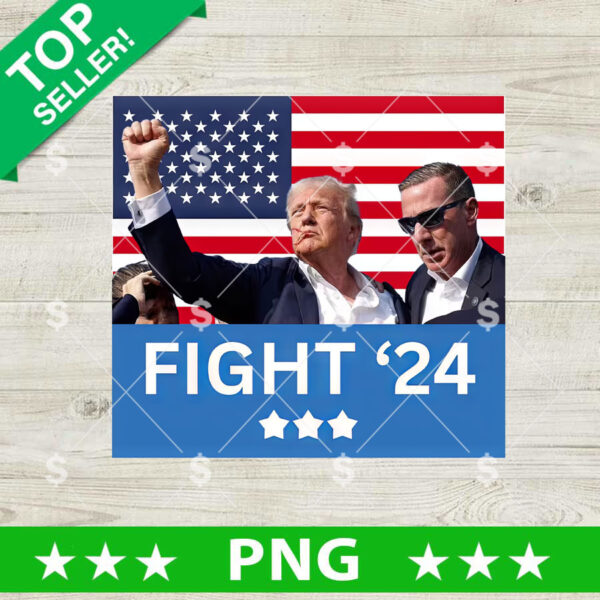 Trump 2024 Fight PNG
