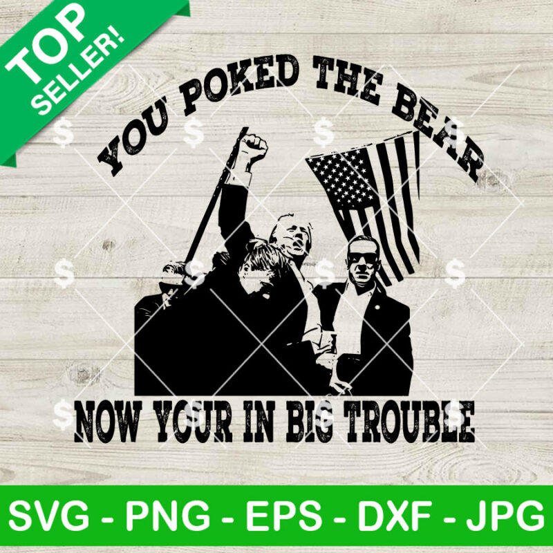 Trump You Poked The Bear Now Your In Big Trouble SVG