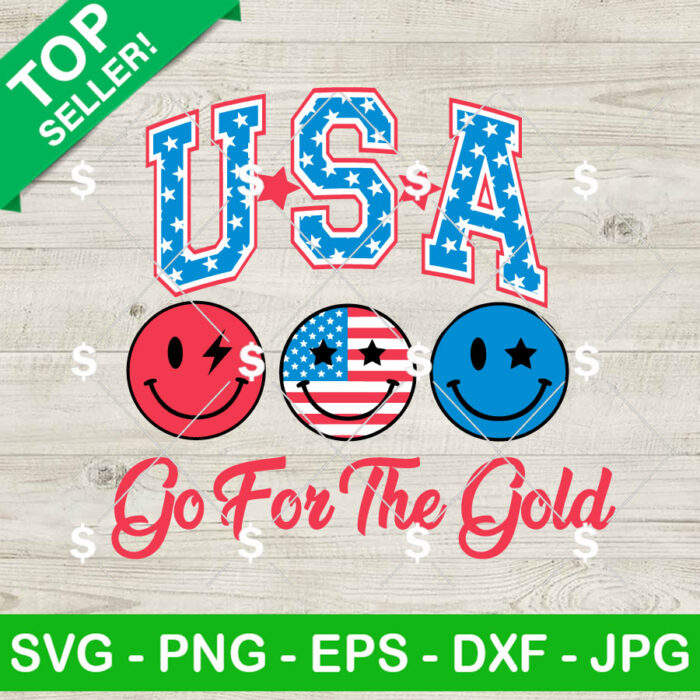 USA Go For The Gold SVG
