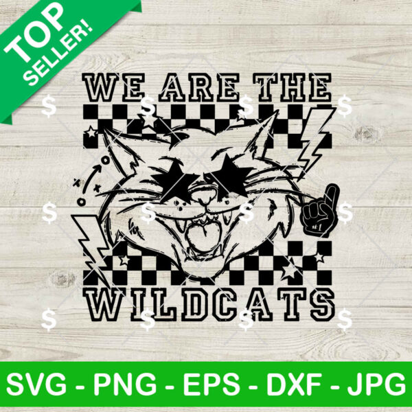 Wildcats Preppy Mascot SVG