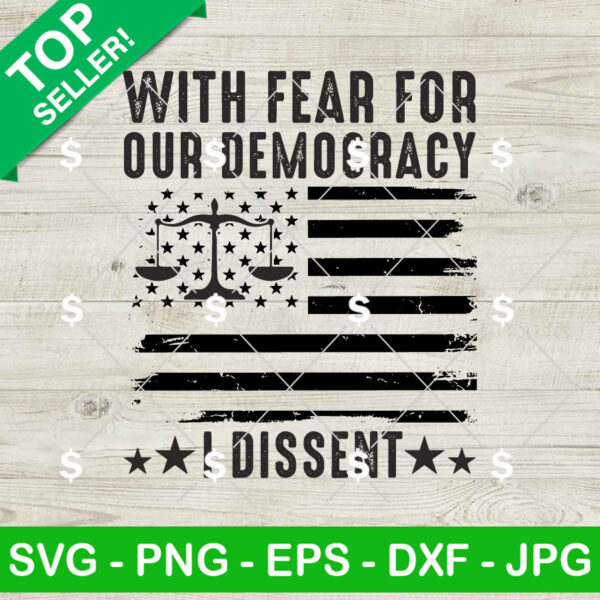 I Dissent Justice Sotomayor SVG Cricut