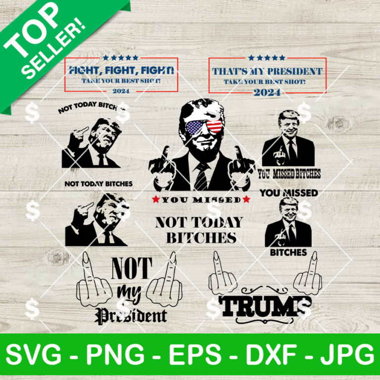 You Missed Trump Shooting 2024 SVG Bundle, Trump Rally Shooter 2024 SVG ...