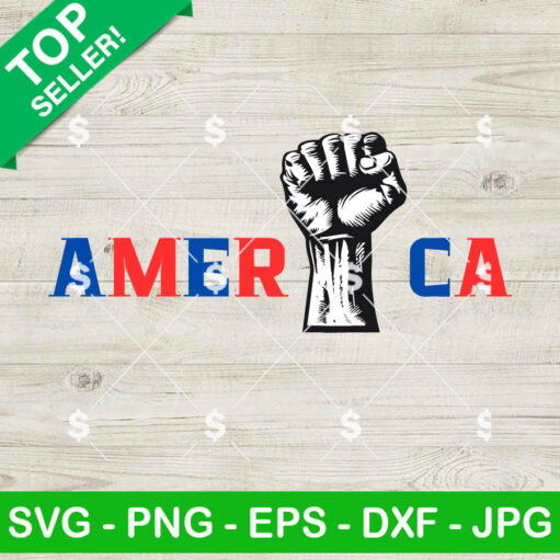 America Trump Hand Fight Svg