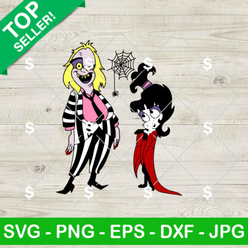 Beetlejuice And Lydia Horror Movies Svg