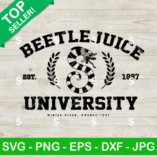 Beetlejuice Tim Burton University Svg