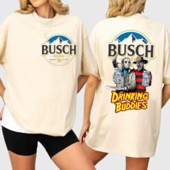 Jason Voorhees And Freddy Krueger Drink Buddies Busch Beer PNG