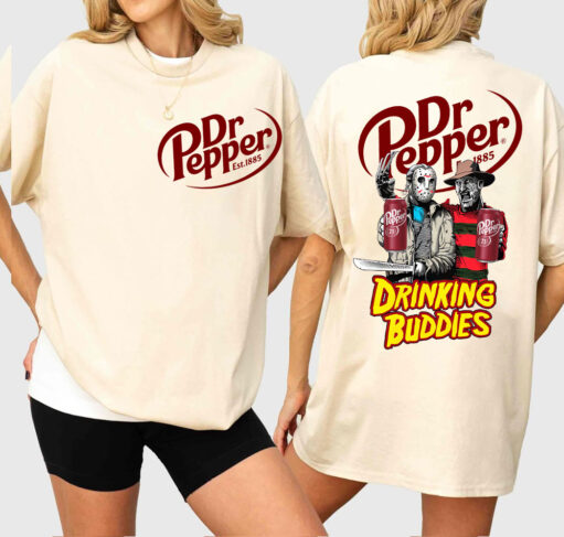 Jason Voorhees And Freddy Krueger Drink Buddies Dr Pepper Png