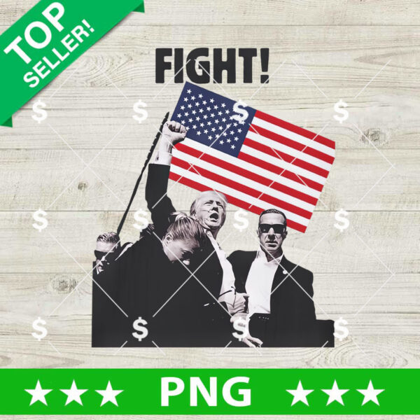 Trump Shooting fight PNG, Trump rally shooting Sublimation transfer PNG
