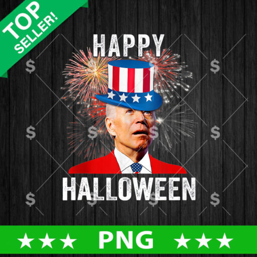 Happy Halloween Joe Biden Fireworks PNG