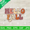 Retro Hello Fall SVG