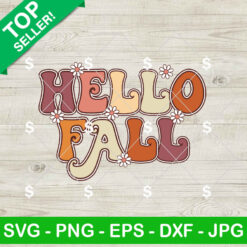 Retro Hello Fall SVG