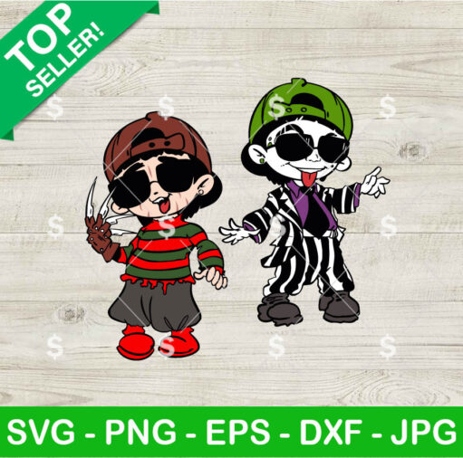 Peso Pluma Freddy Krueger And Beetlejuice SVG