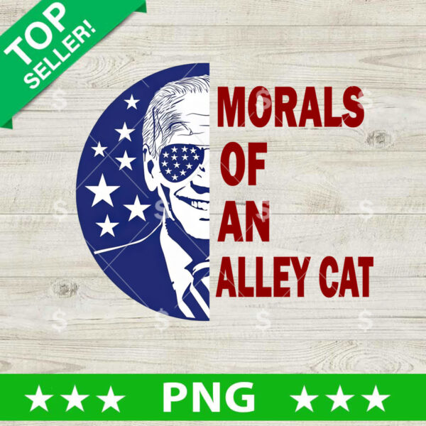 Morals of An Alley Cat Biden PNG, Morals of An Alley Cat America Sublimation transfer PNG