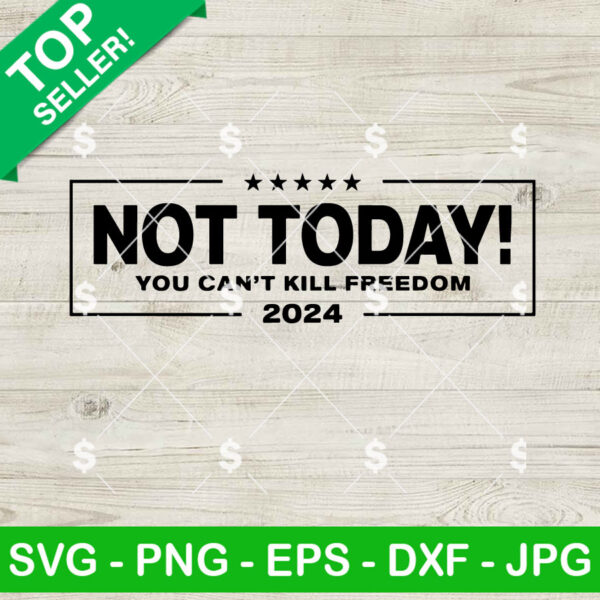 Not Today You Can't Kill Freedom SVG