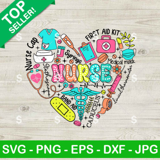 Nurse Heart Symbol SVG