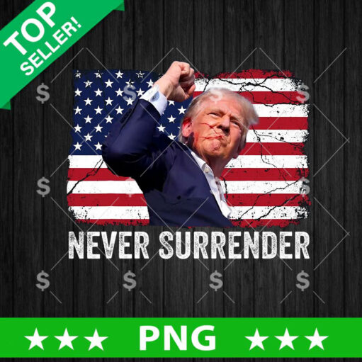 Shooter Trump Rally Never Surrender Png