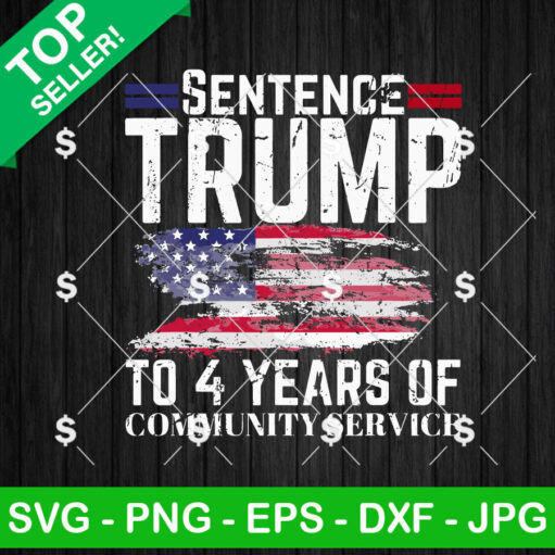 Sentence Trump To 4 Year Of Community Service SVG