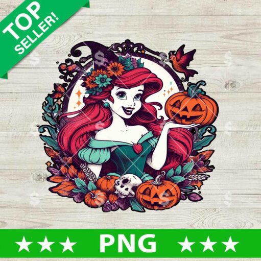 Ariel Princess Halloween Svg