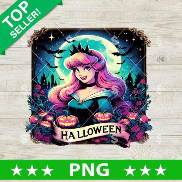 Aurora Disney Princess Halloween PNG, Disney Halloween Sublimation PNG