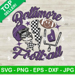 Baltimore Football SVG, Baltimore Helmet Football SVG, Football Fan SVG
