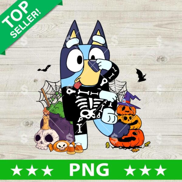 Bandit Heeler Halloween PNG, Bluey Halloween Sublimation PNG